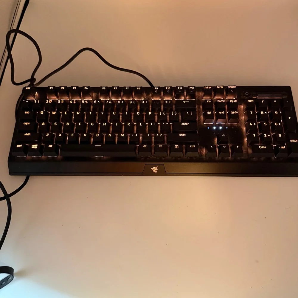 Razer BlackWidow V3 Mechanical Gaming Keyboard Green Switches RZ03-0354 Black